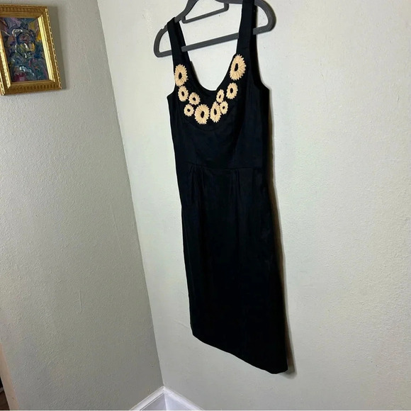 Etcetera Linen Blend Little Black Dress for Warmer Weather Size 2 - Picture 2 of 8
